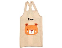 tablier ourson, beige