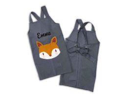 tablier renard pour enfant, cadeau à personnaliser
