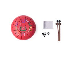 Tongue drum rouge de la marque Moulin Roty