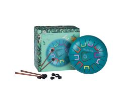 tongue drum pour enfant dès 3 ans, turquoise de la marque moulin roty