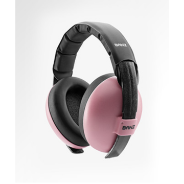 Protection auditive pour bébé 0-2, pamirs rose Babybanz 