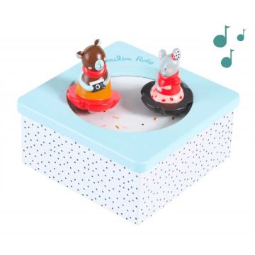 Boîte à musique Bois, Idée Cadeau Naissance Bébé, Unisexe, Les Jolis Trop Beaux, Moulin Roty