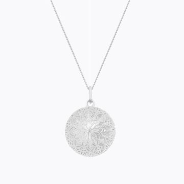 bola dentelle Ilado avec chainette, argenté rhodié