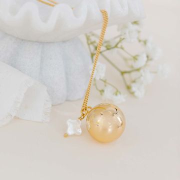 bola de grossesse colombe or jaune