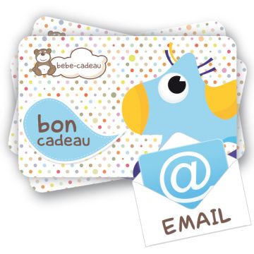 Bon Cadeau Naissance Bébé, à envoyer par Email