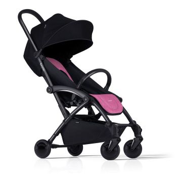 Poussette Bébé Bumprider Simple ou Double, Cadre noir et Siège rose,  Livraison Gratuite, Boutique en Ligne Suisse.