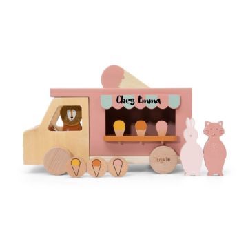 Camion de glaces en bois à personnaliser, Jouet dès 3 ans Trixie Baby