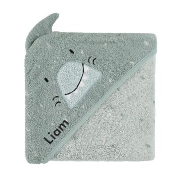 cape de bain trixie, petit requin à personnaliser