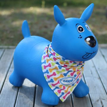 Animal Sauteur Petit chien pour enfant Ludi, bleu