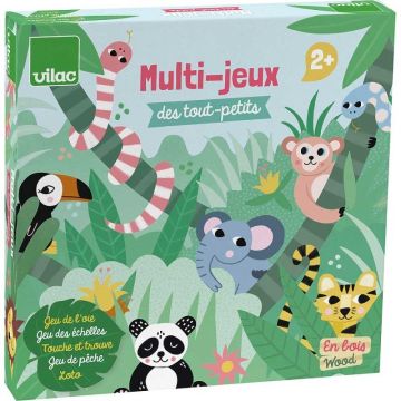 Coffret 5 jeux élaborés pour les plus petits, dès 2 ans, Jeu Société enfant, Vilac