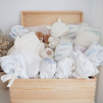 grande coffret naissance creme 15 pieces de maylily
