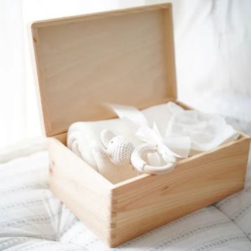 coffret naissance creme, à personnaliser