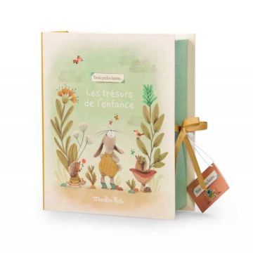 coffret trésors de naissance moulin roty, trois petits lapins