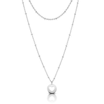 Collier Maman, Pendentif Coeur et Chainette, Cadeau Maman Naissance à personnaliser, Aaina & Co, Livraison Gratuite