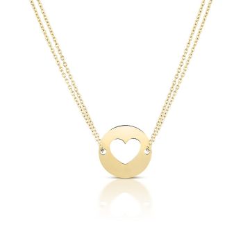 Collier Or Coeur pour Maman, Cadeau pour future Maman, Cadeau Naissance à personnaliser, Aaina & Co, Livraison Gratuite