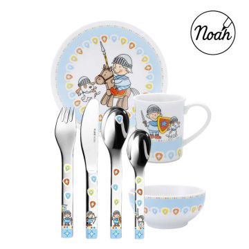 set de couverts à graver et vaisselle chevalier