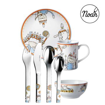 set de couverts à personnaliser et vaisselle les indiens de Puresigns