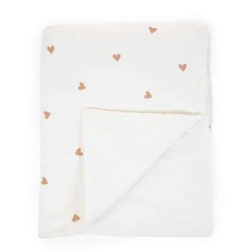 couverture bébé coeur, à personnaliser