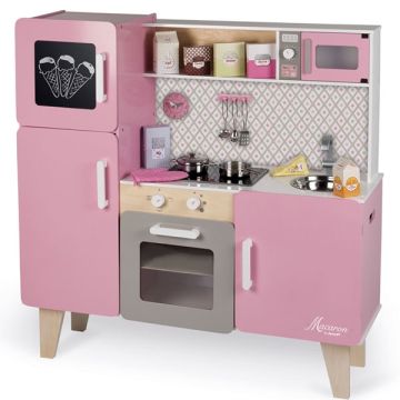 Maxi Cuisine Rose Macaron pour fille de 3 à 8 ans Top Cuisine Janod. Livraison Gratuite
