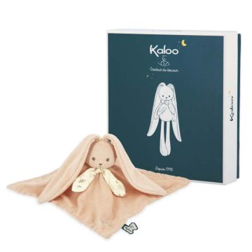 doudou kaloo avec coffret à personnaliser, couleur pêche