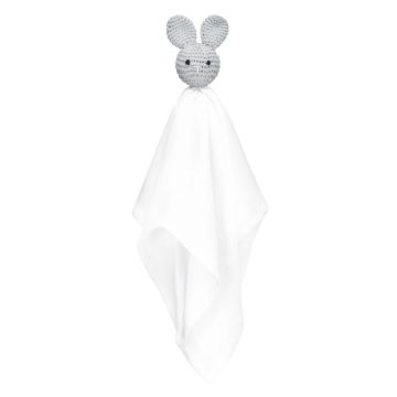 doudou crochet lapin gris