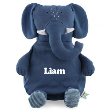 Grande et Adorable peluche Eléphant Trixie Baby en pur coton biologique 