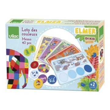 loto des couleurs, Elmer l'éléphant 