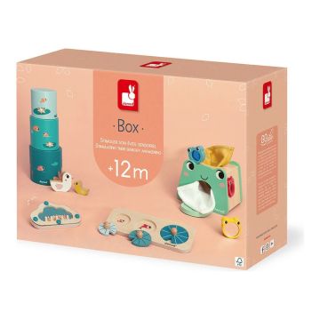 Coffret d'&eacute;veil 12 mois en bois, Janod Box