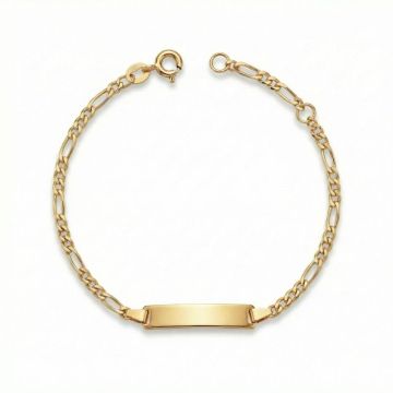 gourmette figaro avec anneau &agrave; ressort