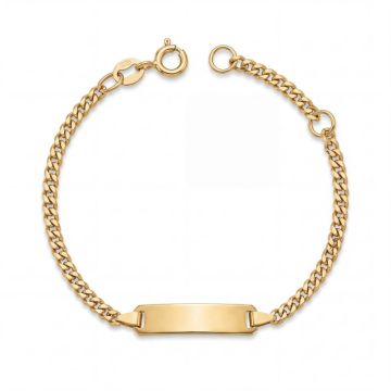 gourmette bébé or jaune
