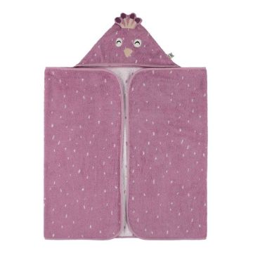 Grande cape de bain capuche 70×130 cm Mrs. Peacock – Trixie, à broder