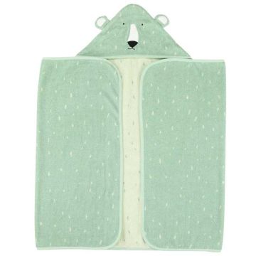 serviette de bain XL pour b&eacute;b&eacute;, ours polaire