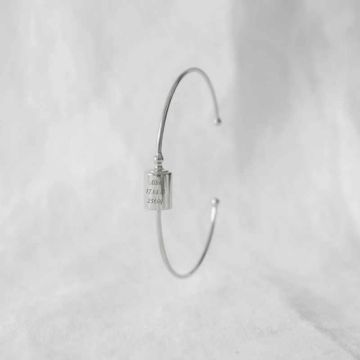 bracelet jonc à personnaliser, argent