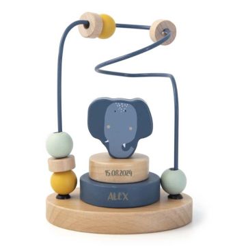 jouet en bois éléphant à personnaliser avec prénom et date