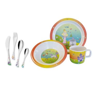 Set Berndorf pour enfant, 9 pièces, Couverts, vaisselle et sets de table à dessiner