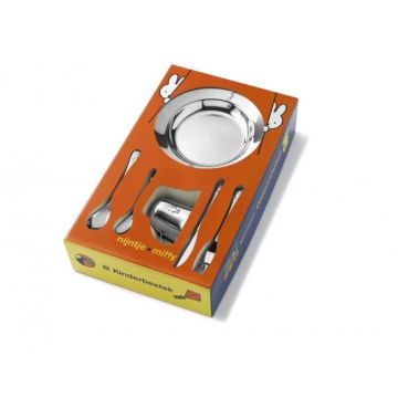 Couverts et Vaisselle pour enfant, Miffy, 6 pièces, acier inoxydable Zilverstad