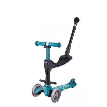 Trottinette Micro 3 en 1 Deluxe Plus avec barre Push, Enfant 1 à 5 ans bleu, Livraison Gratuite, Boutique Suisse
