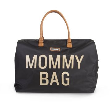 Sac à langer Mommy Bag noir et doré, Idée Cadeau Maman ou Future Maman Childhome