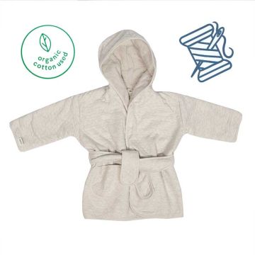 Peignoir pour enfant, Coton Organique beige Trixie