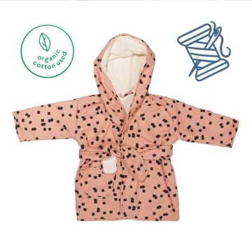 Peignoir pour Fille Coton Organique Squares Trixie