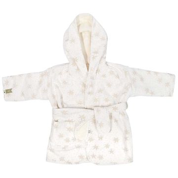 Peignoir Enfant, Coton Organique, Idée Cadeau personnalisé avec Prénom enfant Etoiles Trixie