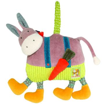 Peluche musicale âne Les Cousins, Cadeau Naissance Bébé