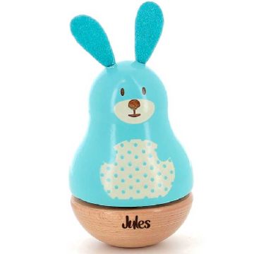 boite à musique personnalisée, lapin bleu de vilac