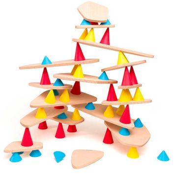 Jeu pédagogique Piks Big 64 pièces, Jouet Construction et Equilibre dès 3 ans