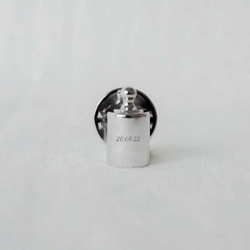 pin's à personnaliser argent, cadeau original