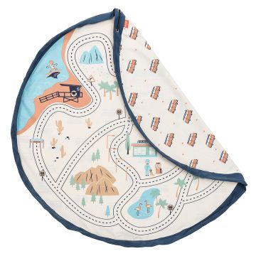 Sac de jeux L.A Roadmap, Baluchon 2en1 pour ranger ses  jouets et jouer, Idée Cadeau Play & Go