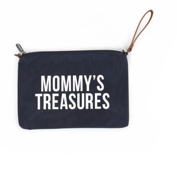Sac Pochette Mommy's Treasures bleu marine Idée Cadeau Maman Childhome