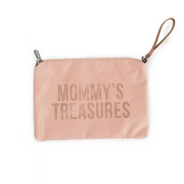 Sac Pochette Mommy's Treasures rose Idée Cadeau Maman Childhome