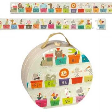 Valisette puzzle Train Pour apprendre les lettres de Alphabet Janod