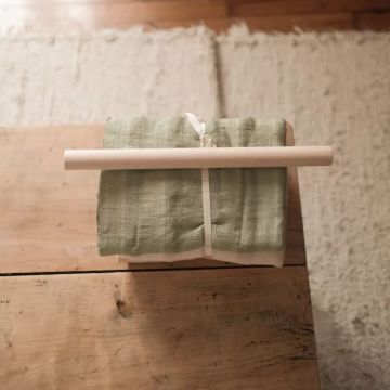 rebozo bio, tissu future maman, couleur argile
